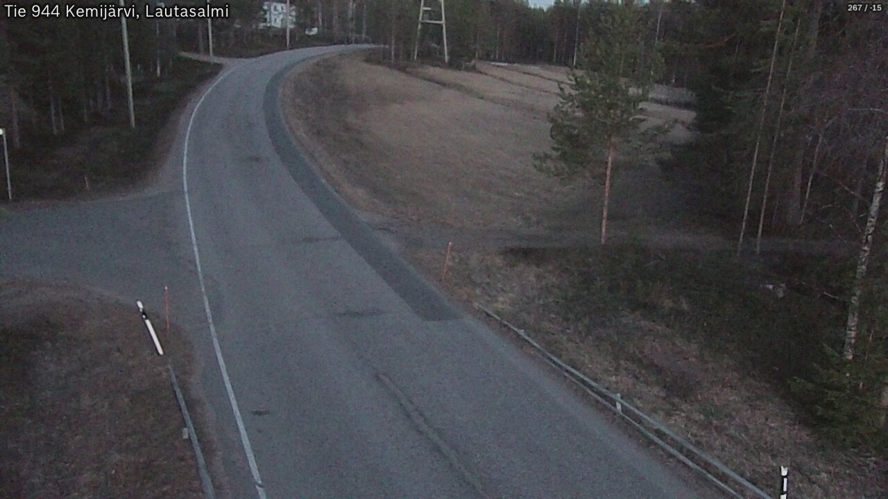 Weather Camera Image Väg 944 Kemijärvi, Lautasalmi, Kemijärvi, Lappi