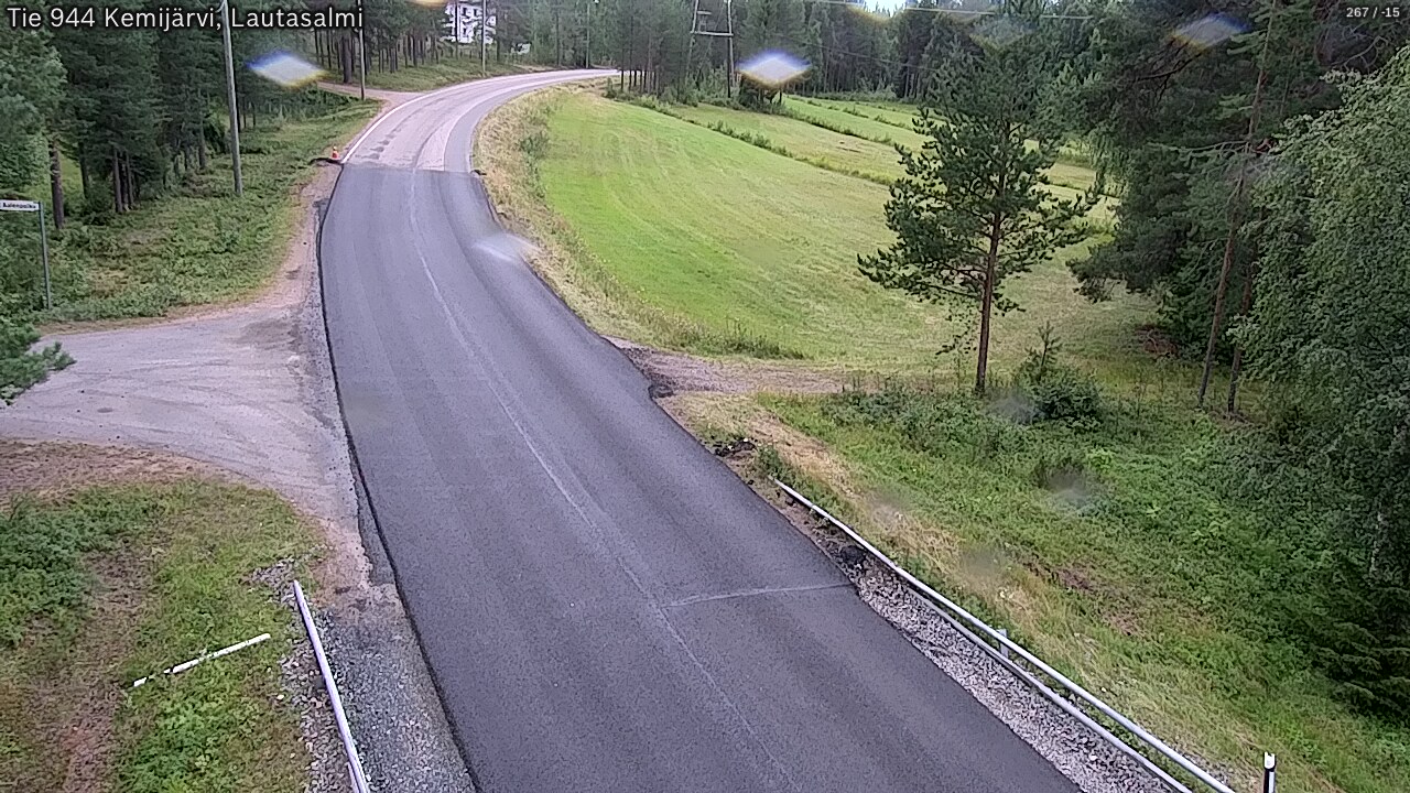 Weather Camera Image Road 944 Kemijärvi, Lautasalmi, Kemijärvi, Lappi
