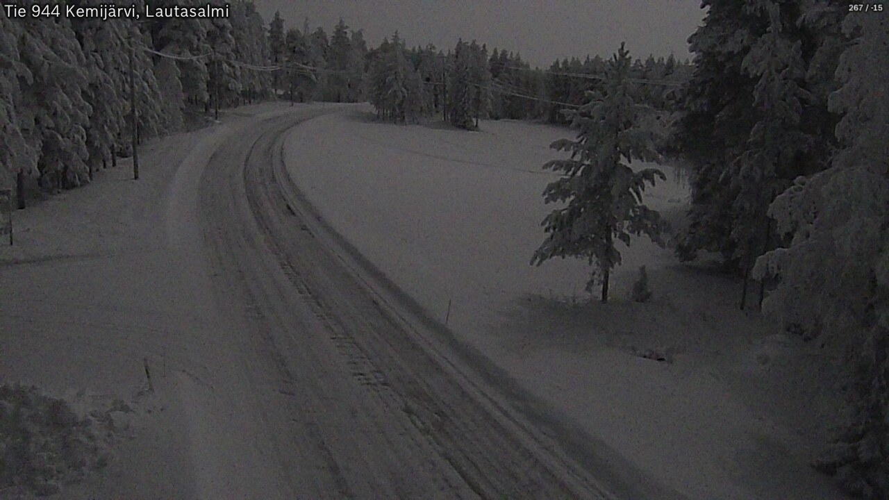 Kelikamerat Kuva Tie 944 Kemijärvi, Lautasalmi, Kemijärvi, Lappi