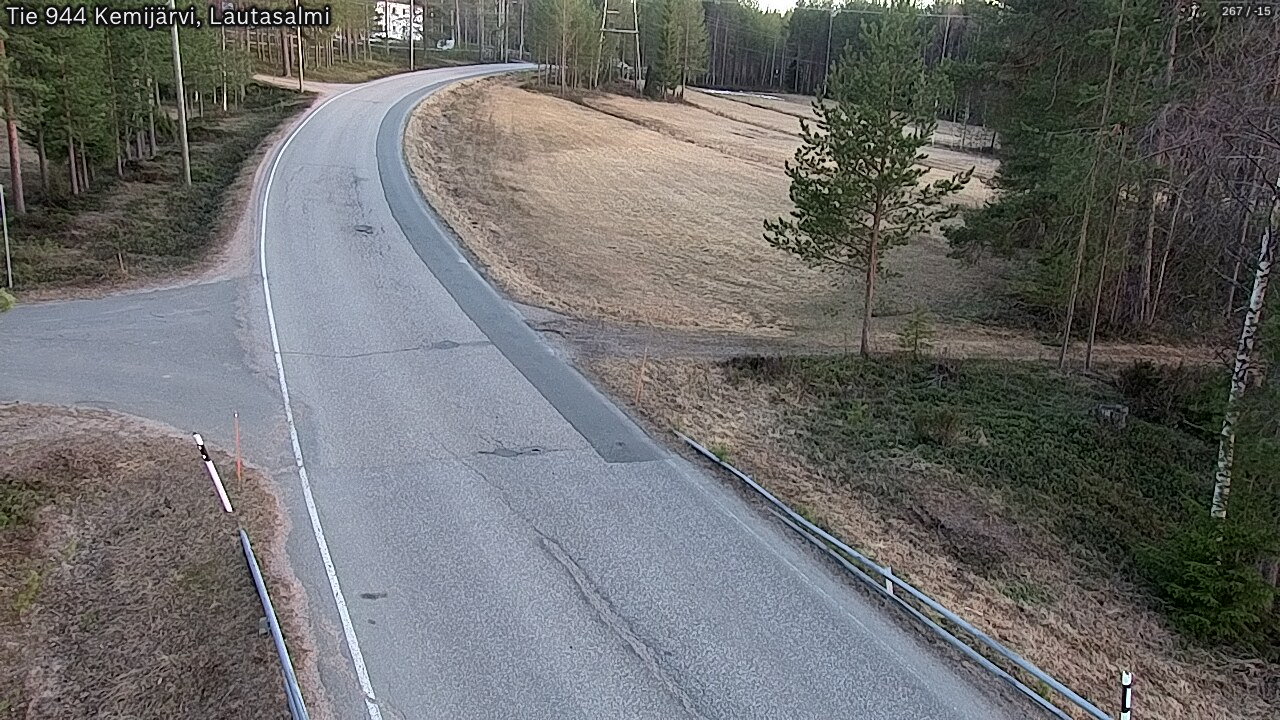 Weather Camera Image Väg 944 Kemijärvi, Lautasalmi, Kemijärvi, Lappi