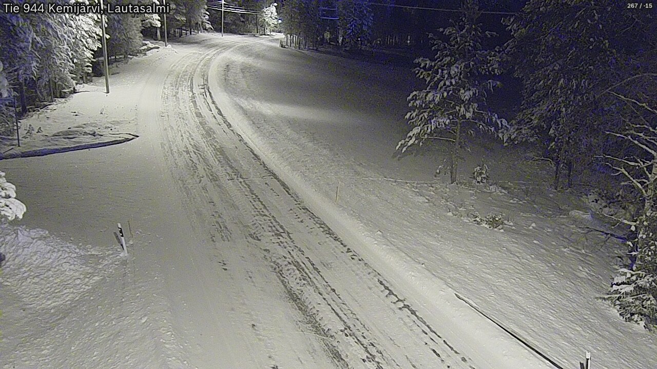 Kelikamerat Kuva Tie 944 Kemijärvi, Lautasalmi, Kemijärvi, Lappi