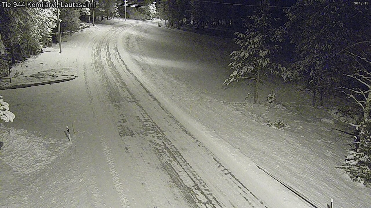 Kelikamerat Kuva Tie 944 Kemijärvi, Lautasalmi, Kemijärvi, Lappi