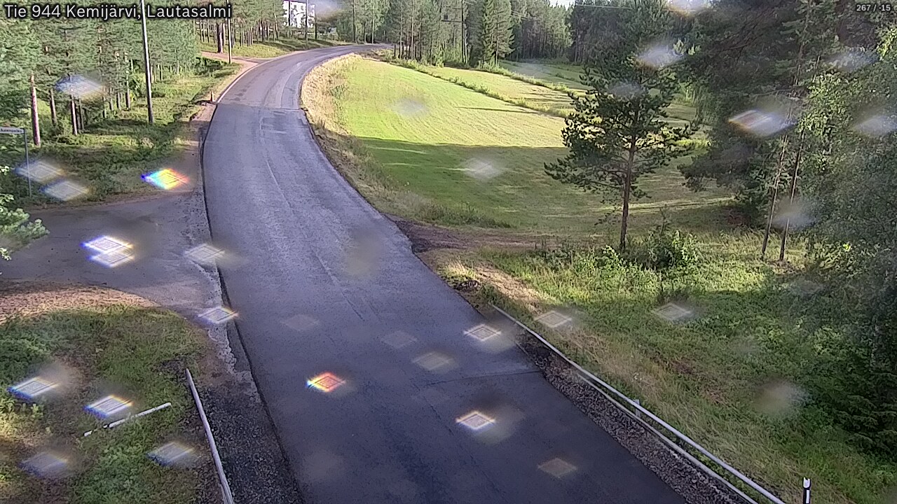 Weather Camera Image Road 944 Kemijärvi, Lautasalmi, Kemijärvi, Lappi