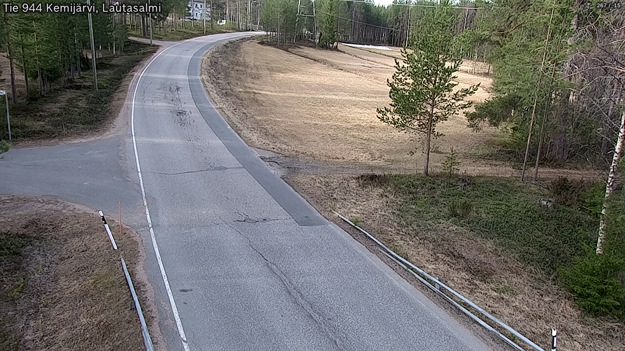 Weather Camera Image Väg 944 Kemijärvi, Lautasalmi, Kemijärvi, Lappi