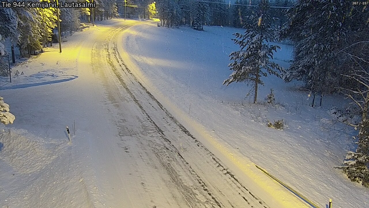Kelikamerat Kuva Tie 944 Kemijärvi, Lautasalmi, Kemijärvi, Lappi