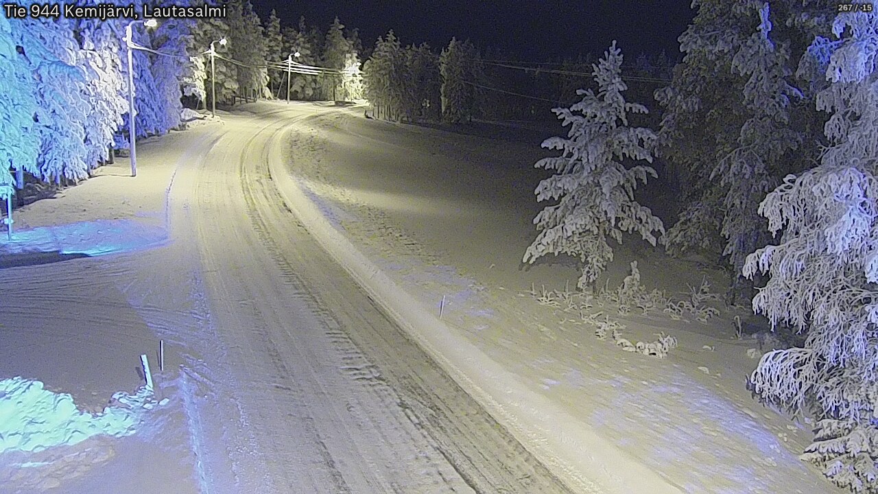 Kelikamerat Kuva Tie 944 Kemijärvi, Lautasalmi, Kemijärvi, Lappi