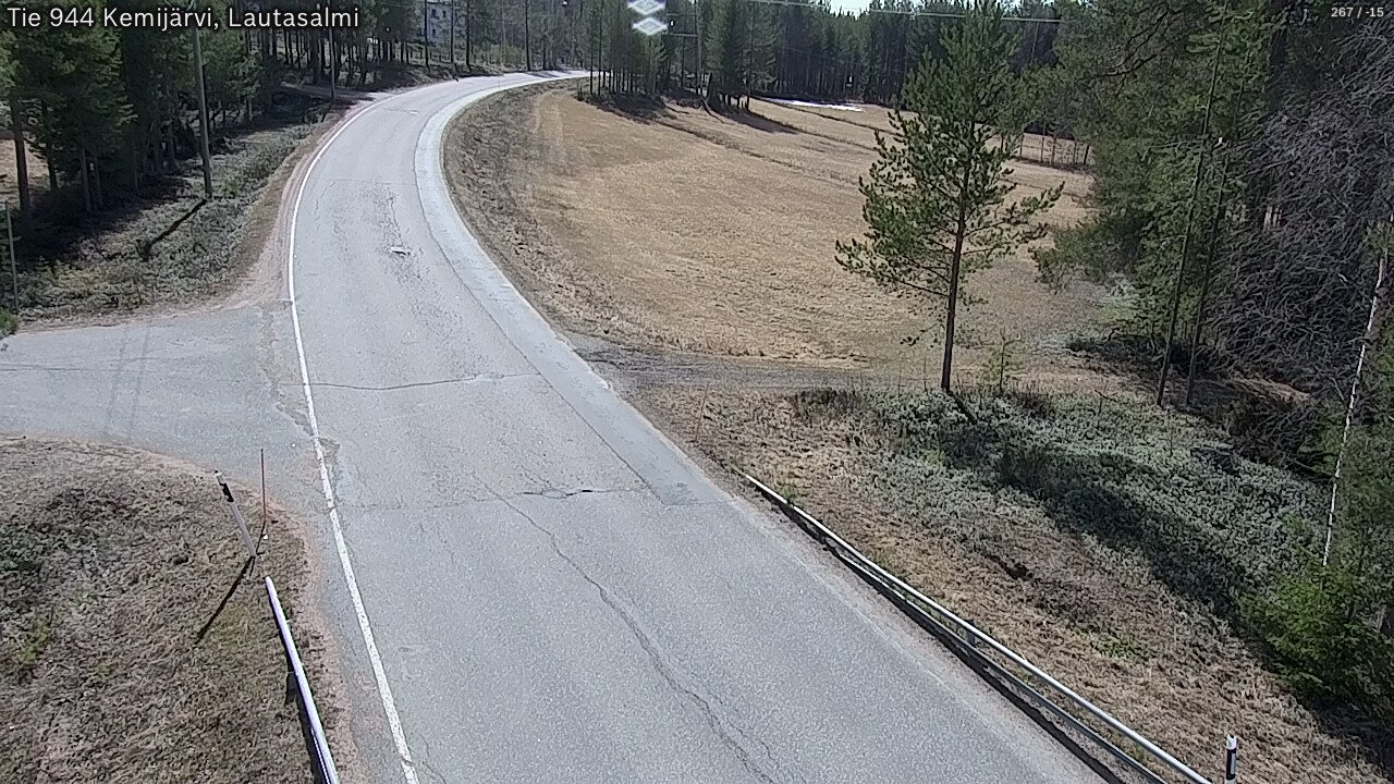 Weather Camera Image Väg 944 Kemijärvi, Lautasalmi, Kemijärvi, Lappi