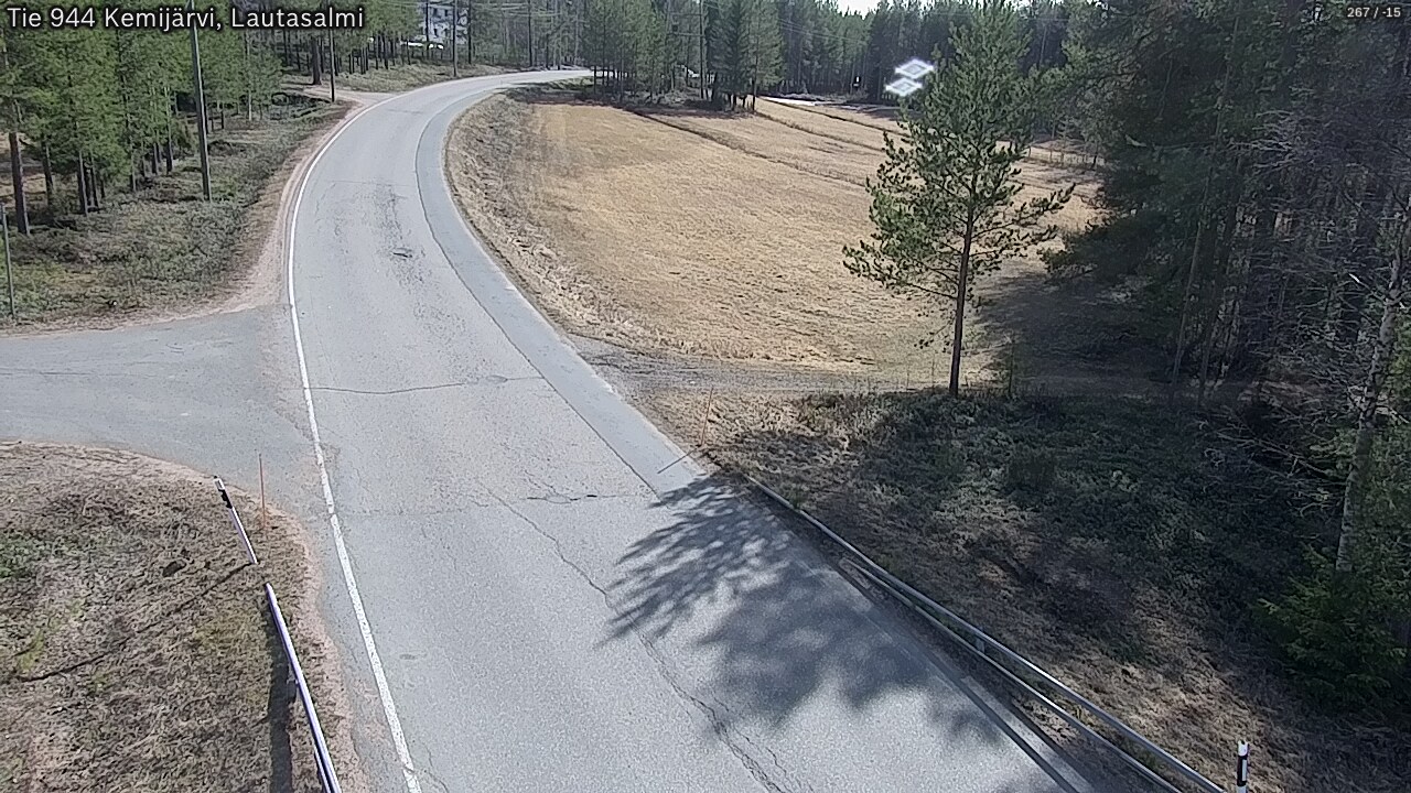 Weather Camera Image Väg 944 Kemijärvi, Lautasalmi, Kemijärvi, Lappi