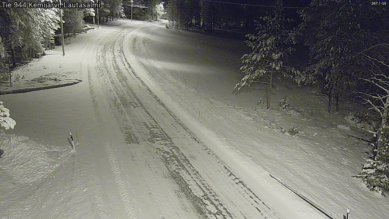 Kelikamerat Kuva Tie 944 Kemijärvi, Lautasalmi, Kemijärvi, Lappi