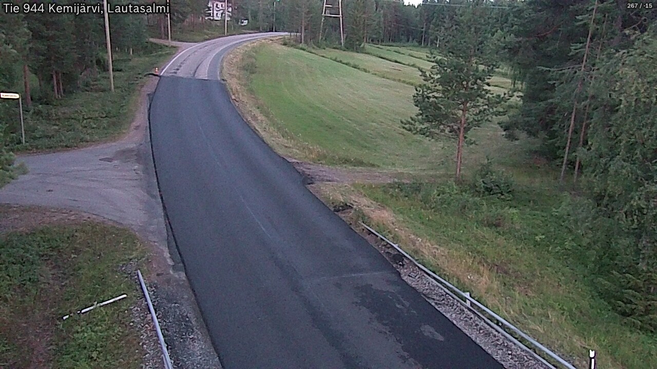 Weather Camera Image Road 944 Kemijärvi, Lautasalmi, Kemijärvi, Lappi