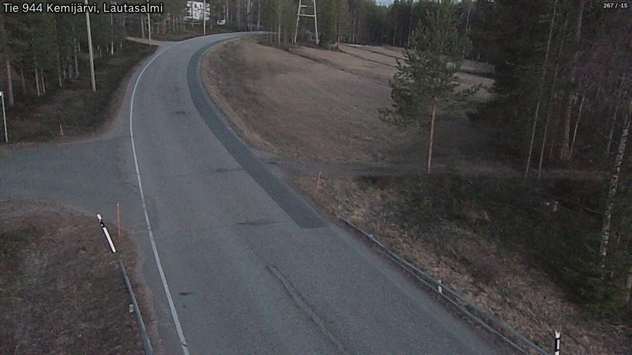 Weather Camera Image Väg 944 Kemijärvi, Lautasalmi, Kemijärvi, Lappi
