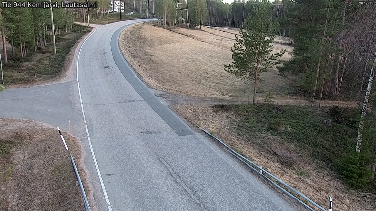 Weather Camera Image Väg 944 Kemijärvi, Lautasalmi, Kemijärvi, Lappi