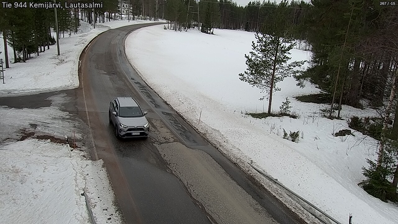 Weather Camera Image Väg 944 Kemijärvi, Lautasalmi, Kemijärvi, Lappi