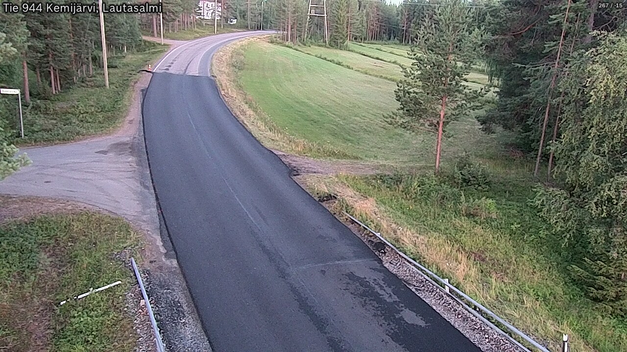 Weather Camera Image Road 944 Kemijärvi, Lautasalmi, Kemijärvi, Lappi