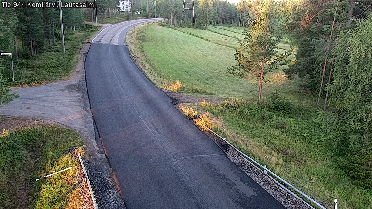 Weather Camera Image Road 944 Kemijärvi, Lautasalmi, Kemijärvi, Lappi