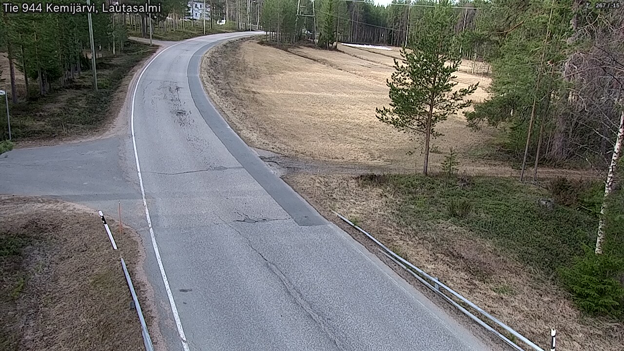 Weather Camera Image Väg 944 Kemijärvi, Lautasalmi, Kemijärvi, Lappi