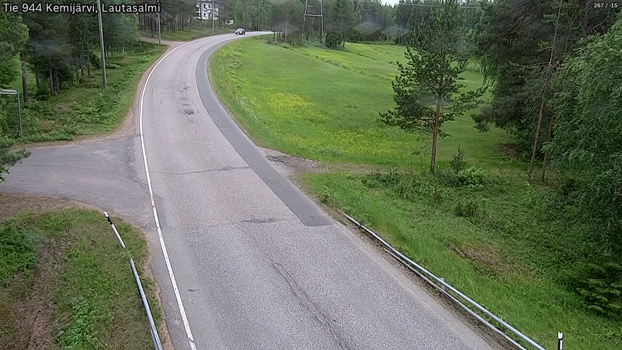 Weather Camera Image Väg 944 Kemijärvi, Lautasalmi, Kemijärvi, Lappi