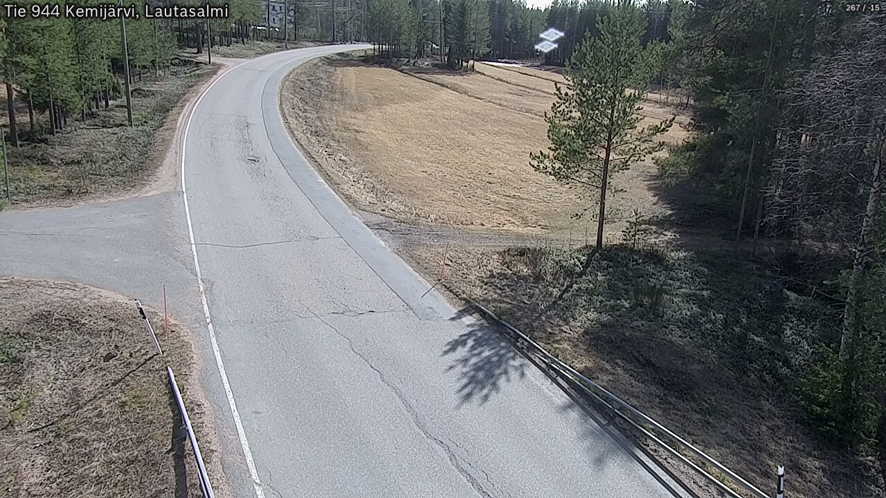 Weather Camera Image Väg 944 Kemijärvi, Lautasalmi, Kemijärvi, Lappi