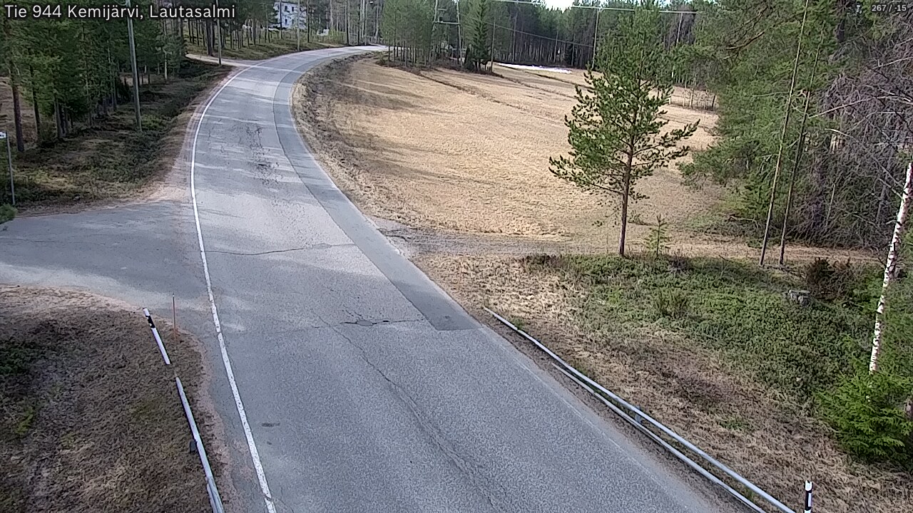Weather Camera Image Väg 944 Kemijärvi, Lautasalmi, Kemijärvi, Lappi