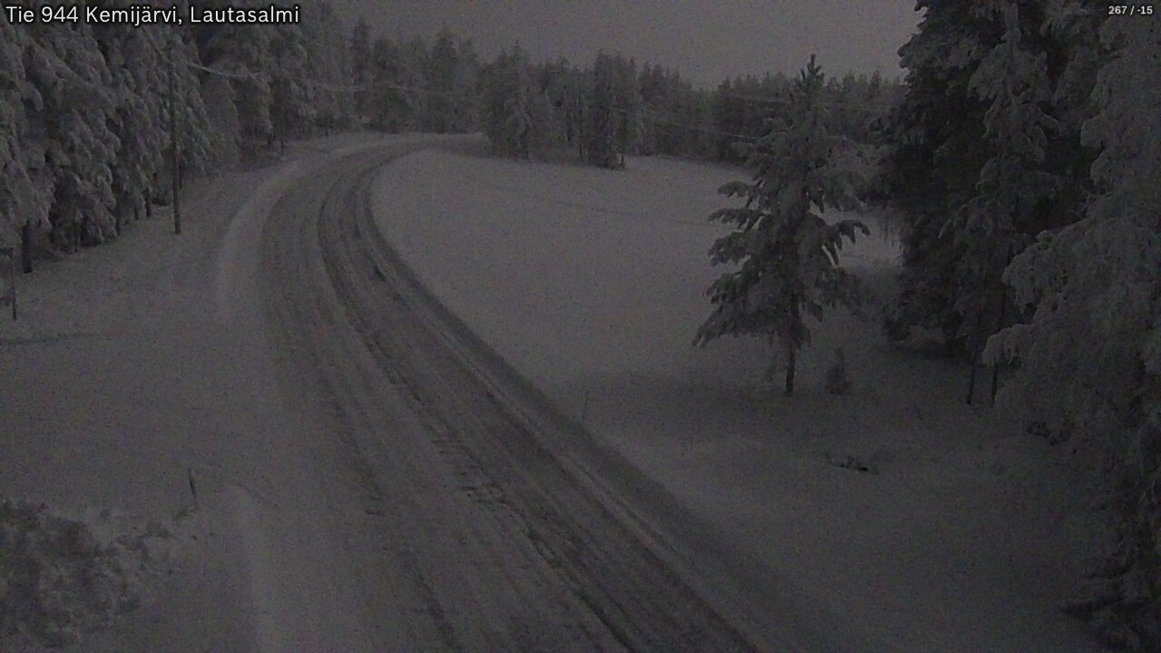 Kelikamerat Kuva Tie 944 Kemijärvi, Lautasalmi, Kemijärvi, Lappi