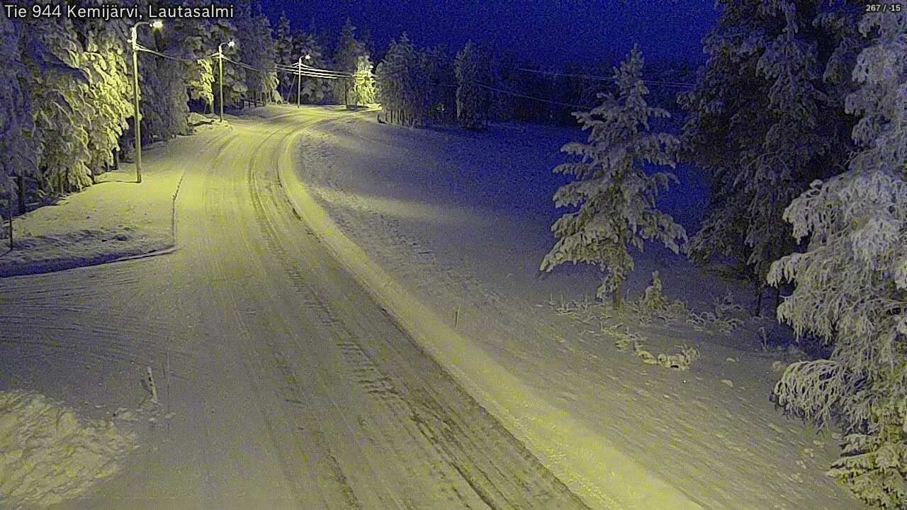 Kelikamerat Kuva Tie 944 Kemijärvi, Lautasalmi, Kemijärvi, Lappi