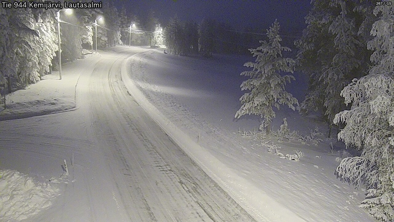 Kelikamerat Kuva Tie 944 Kemijärvi, Lautasalmi, Kemijärvi, Lappi