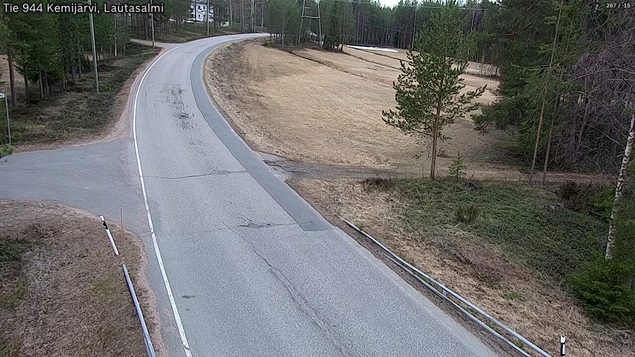 Weather Camera Image Väg 944 Kemijärvi, Lautasalmi, Kemijärvi, Lappi