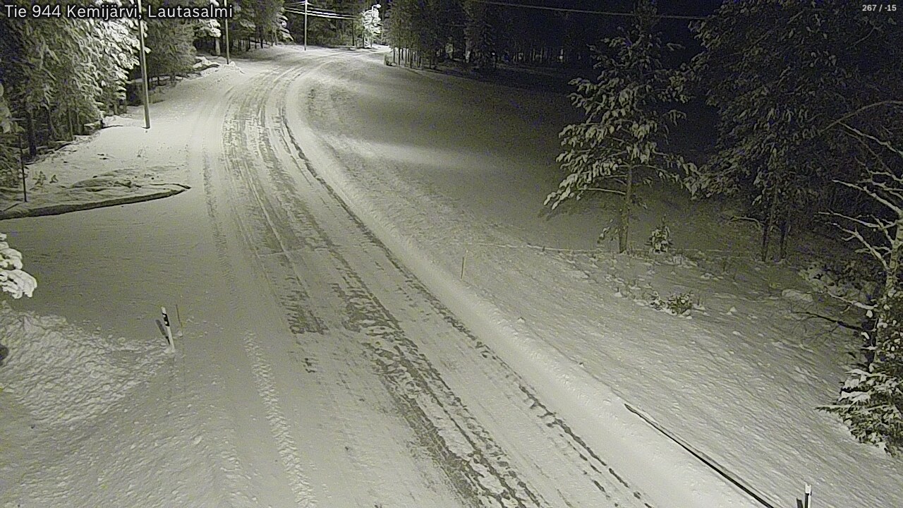 Kelikamerat Kuva Tie 944 Kemijärvi, Lautasalmi, Kemijärvi, Lappi