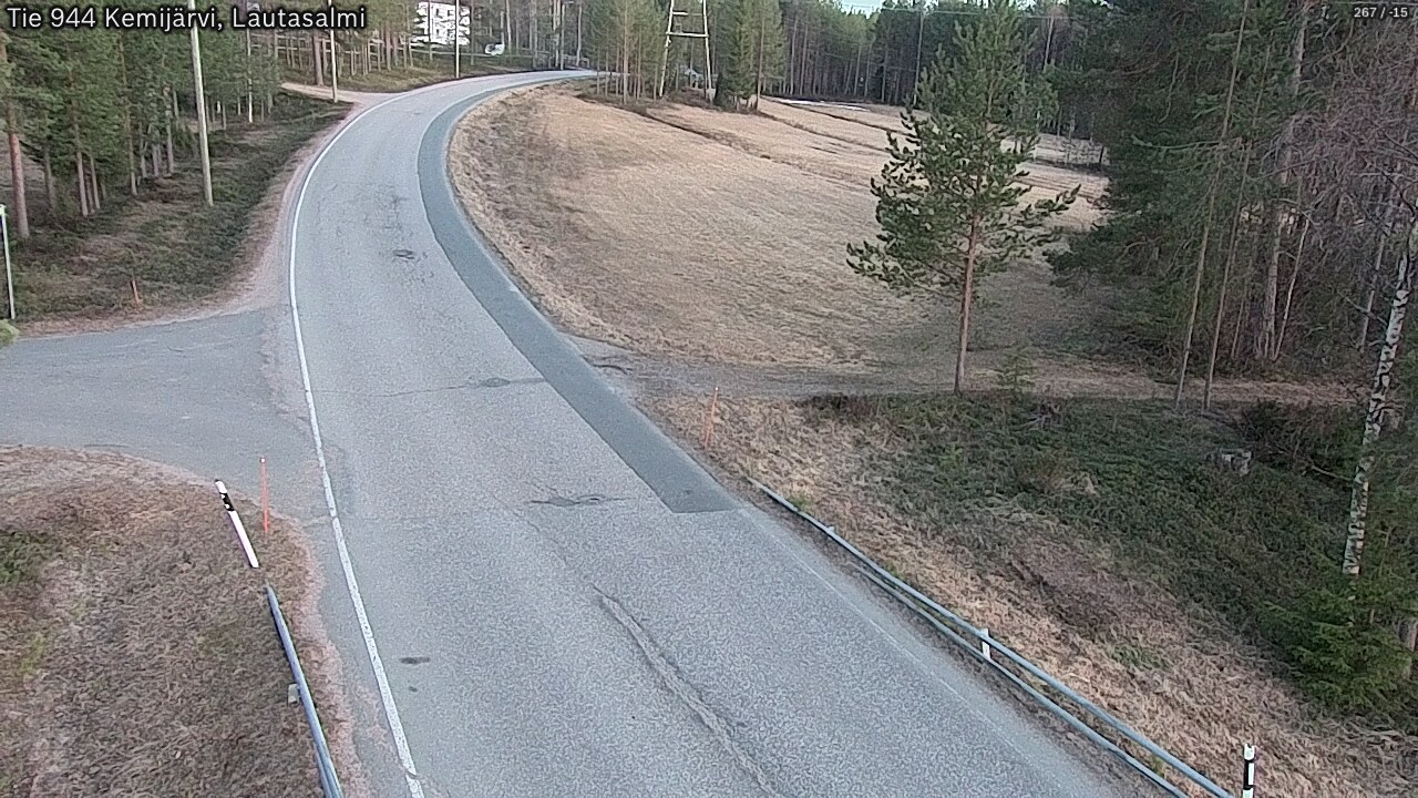 Weather Camera Image Väg 944 Kemijärvi, Lautasalmi, Kemijärvi, Lappi
