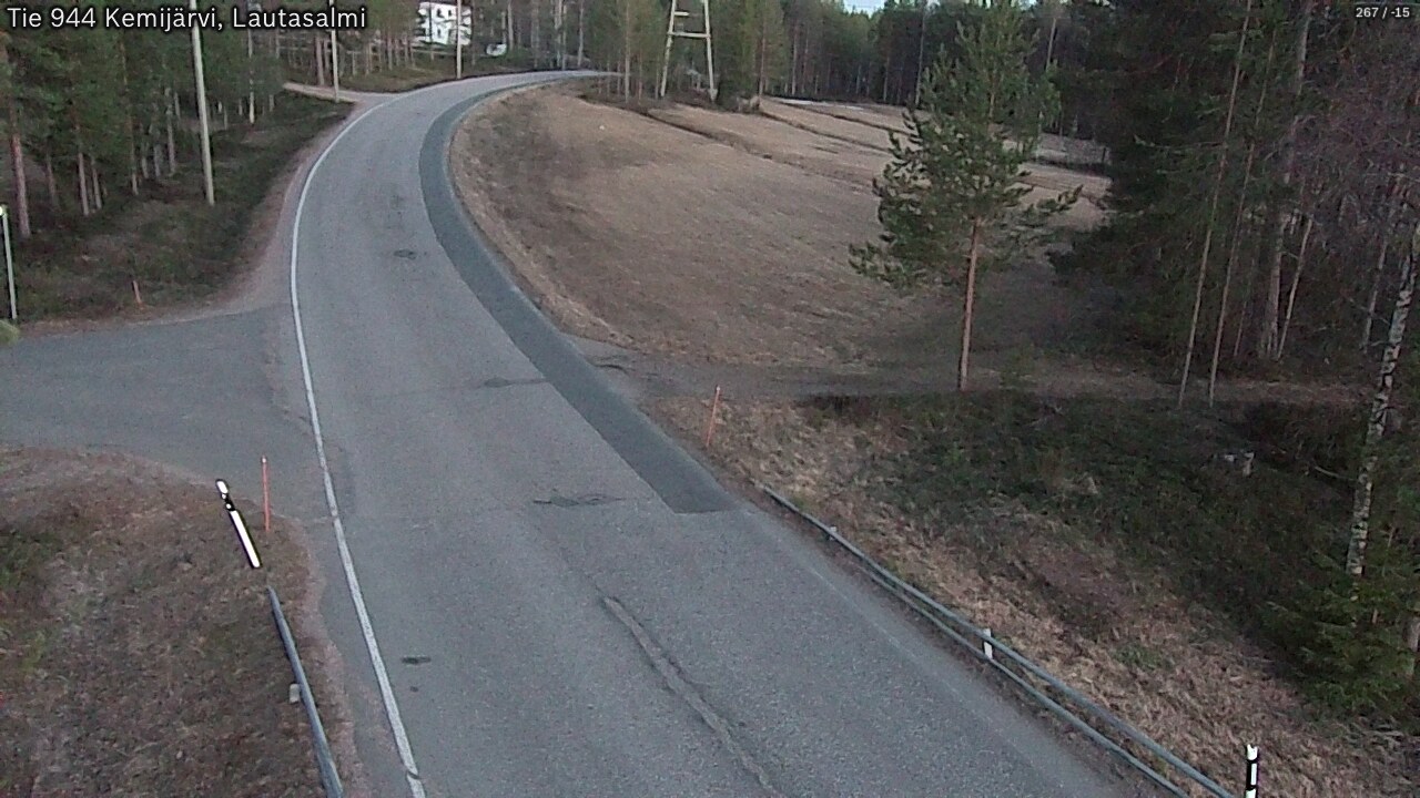 Weather Camera Image Väg 944 Kemijärvi, Lautasalmi, Kemijärvi, Lappi