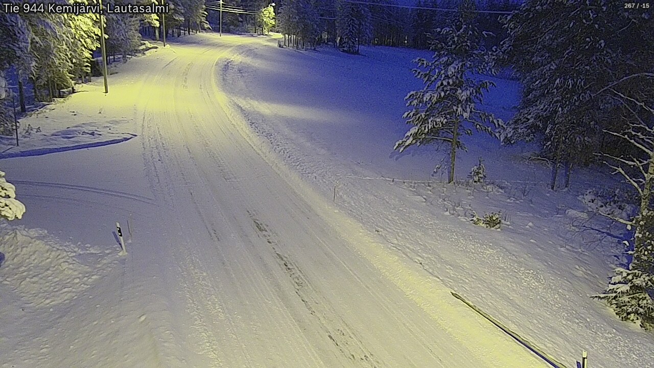 Kelikamerat Kuva Tie 944 Kemijärvi, Lautasalmi, Kemijärvi, Lappi