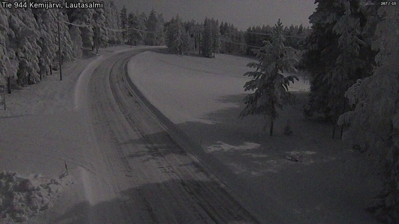 Kelikamerat Kuva Tie 944 Kemijärvi, Lautasalmi, Kemijärvi, Lappi