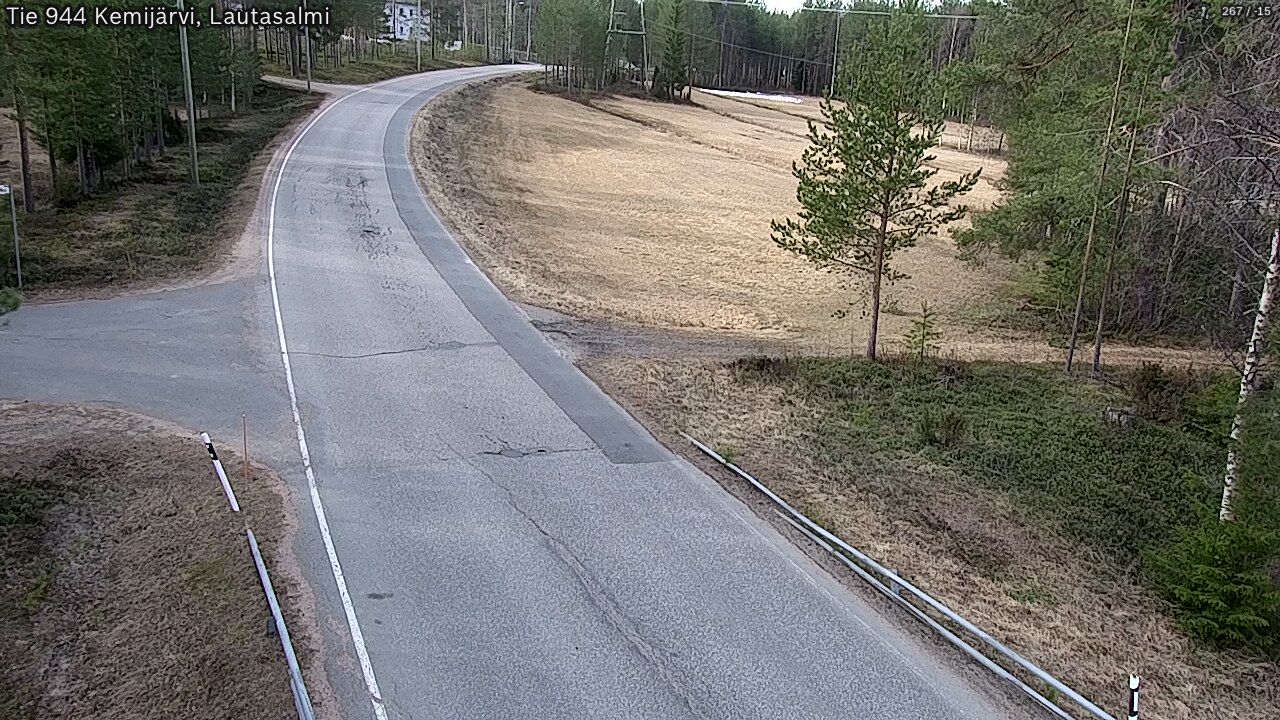 Weather Camera Image Väg 944 Kemijärvi, Lautasalmi, Kemijärvi, Lappi