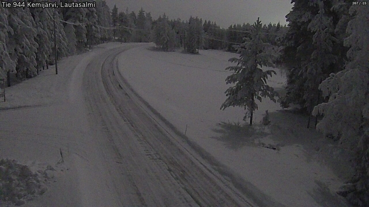 Kelikamerat Kuva Tie 944 Kemijärvi, Lautasalmi, Kemijärvi, Lappi