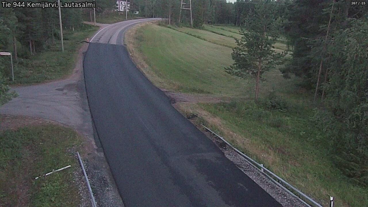 Weather Camera Image Road 944 Kemijärvi, Lautasalmi, Kemijärvi, Lappi