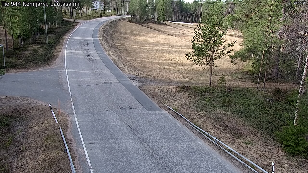Weather Camera Image Väg 944 Kemijärvi, Lautasalmi, Kemijärvi, Lappi