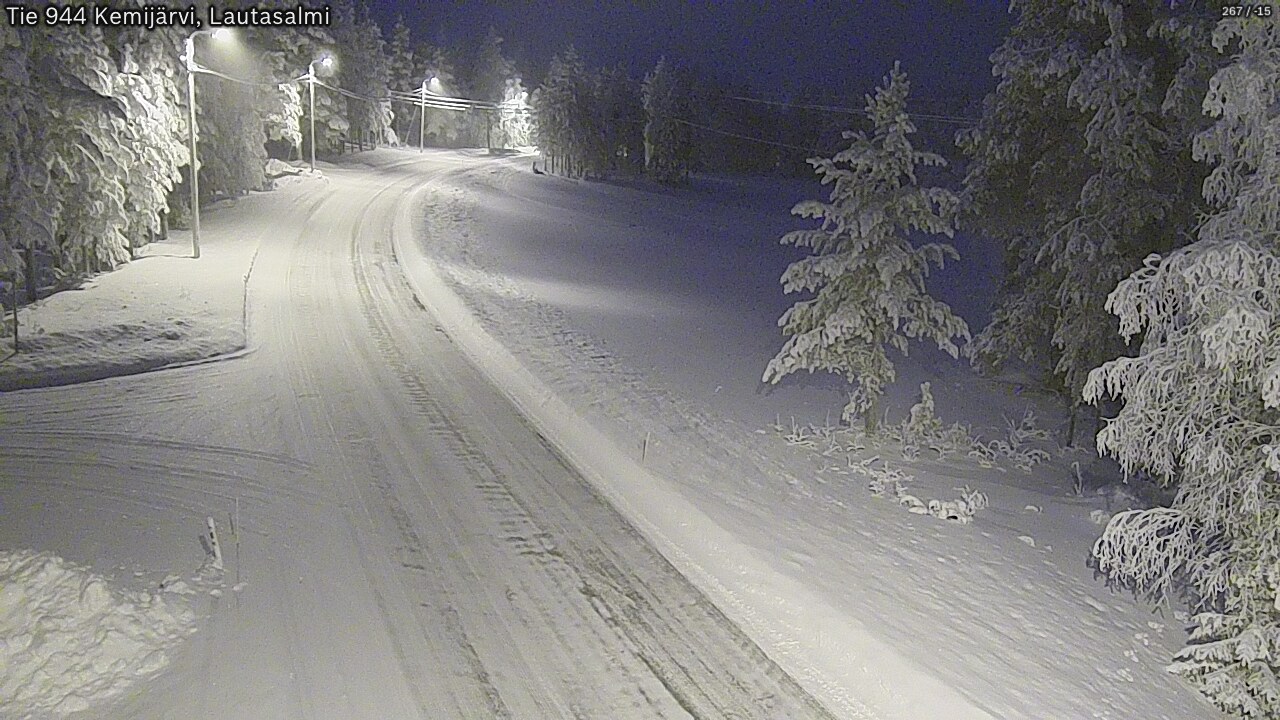 Kelikamerat Kuva Tie 944 Kemijärvi, Lautasalmi, Kemijärvi, Lappi