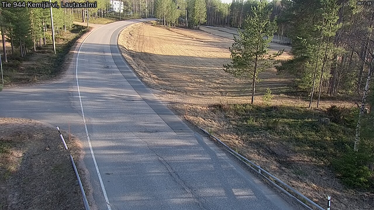 Weather Camera Image Väg 944 Kemijärvi, Lautasalmi, Kemijärvi, Lappi