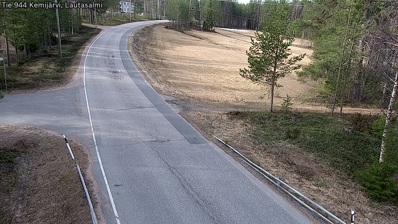 Weather Camera Image Väg 944 Kemijärvi, Lautasalmi, Kemijärvi, Lappi