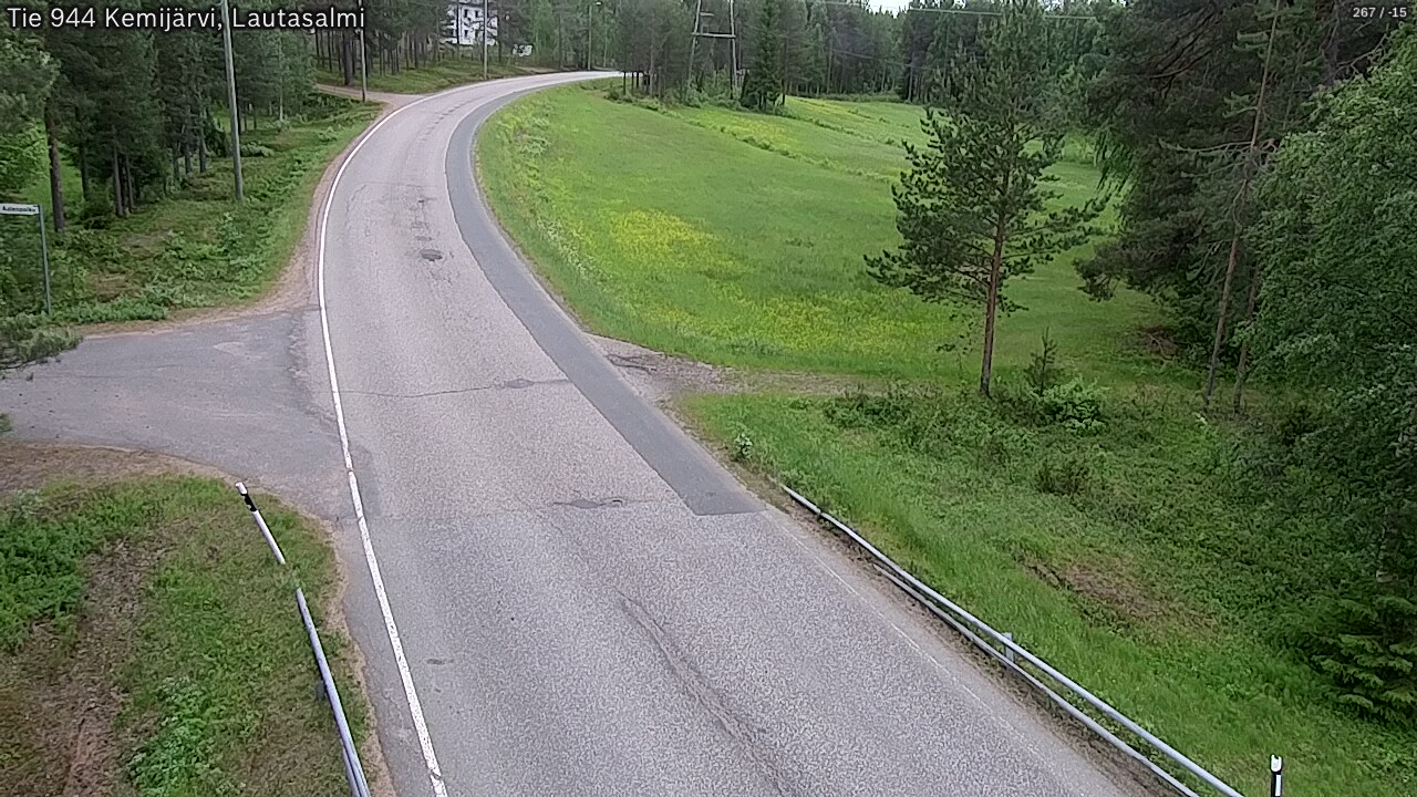 Weather Camera Image Väg 944 Kemijärvi, Lautasalmi, Kemijärvi, Lappi