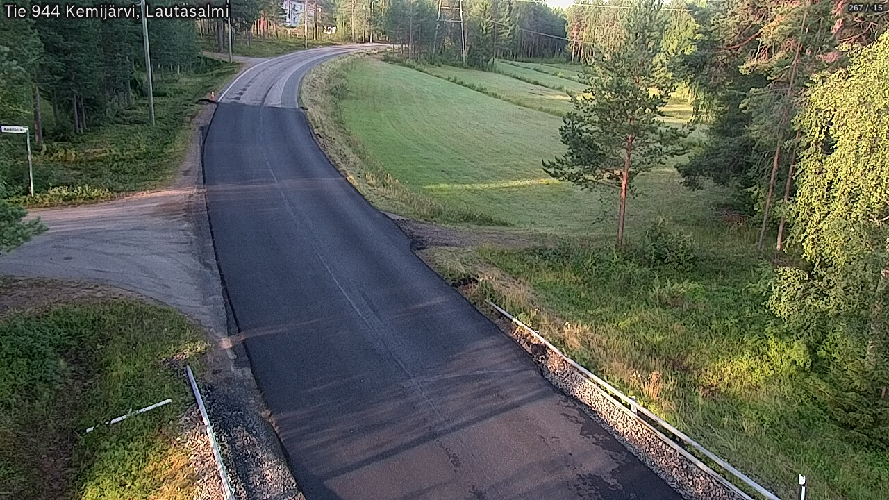 Weather Camera Image Road 944 Kemijärvi, Lautasalmi, Kemijärvi, Lappi