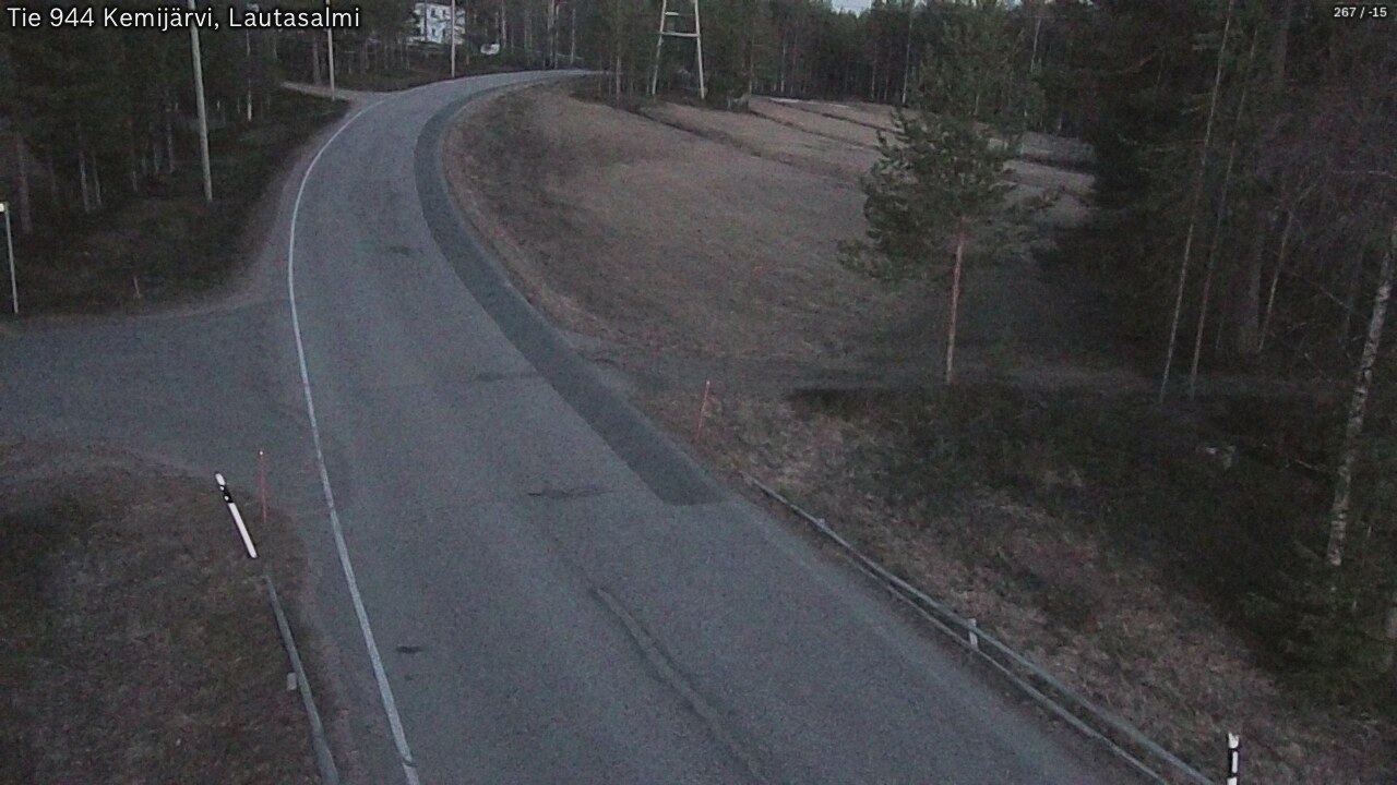 Weather Camera Image Road 944 Kemijärvi, Lautasalmi, Kemijärvi, Lappi