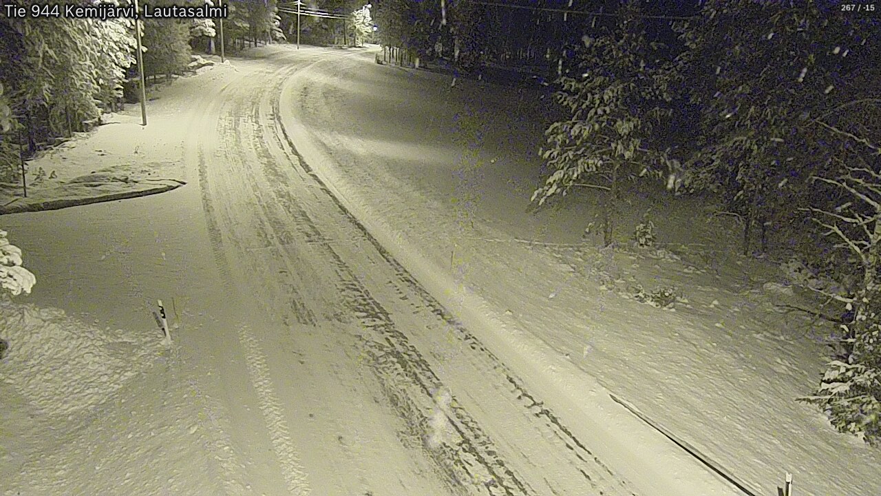 Kelikamerat Kuva Tie 944 Kemijärvi, Lautasalmi, Kemijärvi, Lappi