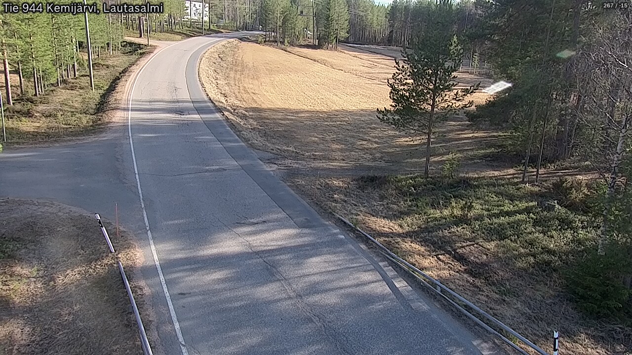 Weather Camera Image Väg 944 Kemijärvi, Lautasalmi, Kemijärvi, Lappi