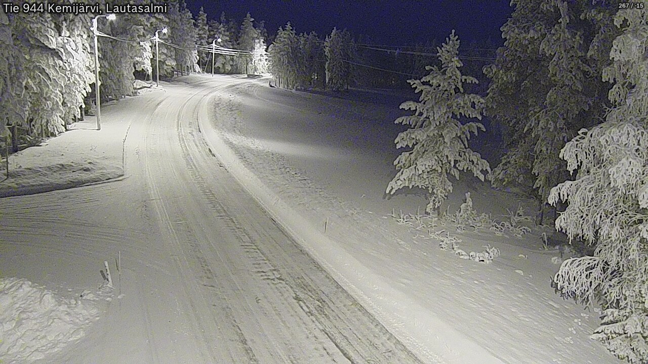 Kelikamerat Kuva Tie 944 Kemijärvi, Lautasalmi, Kemijärvi, Lappi