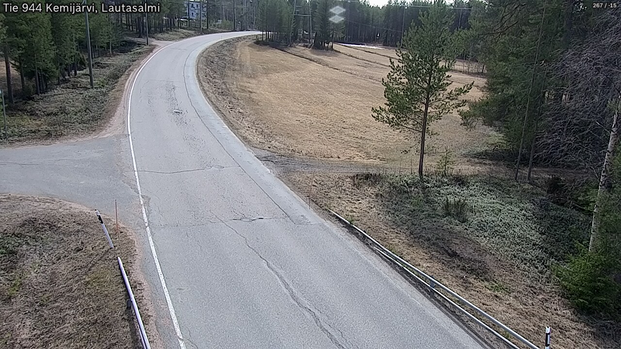Weather Camera Image Väg 944 Kemijärvi, Lautasalmi, Kemijärvi, Lappi