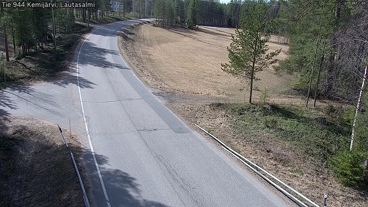 Weather Camera Image Väg 944 Kemijärvi, Lautasalmi, Kemijärvi, Lappi