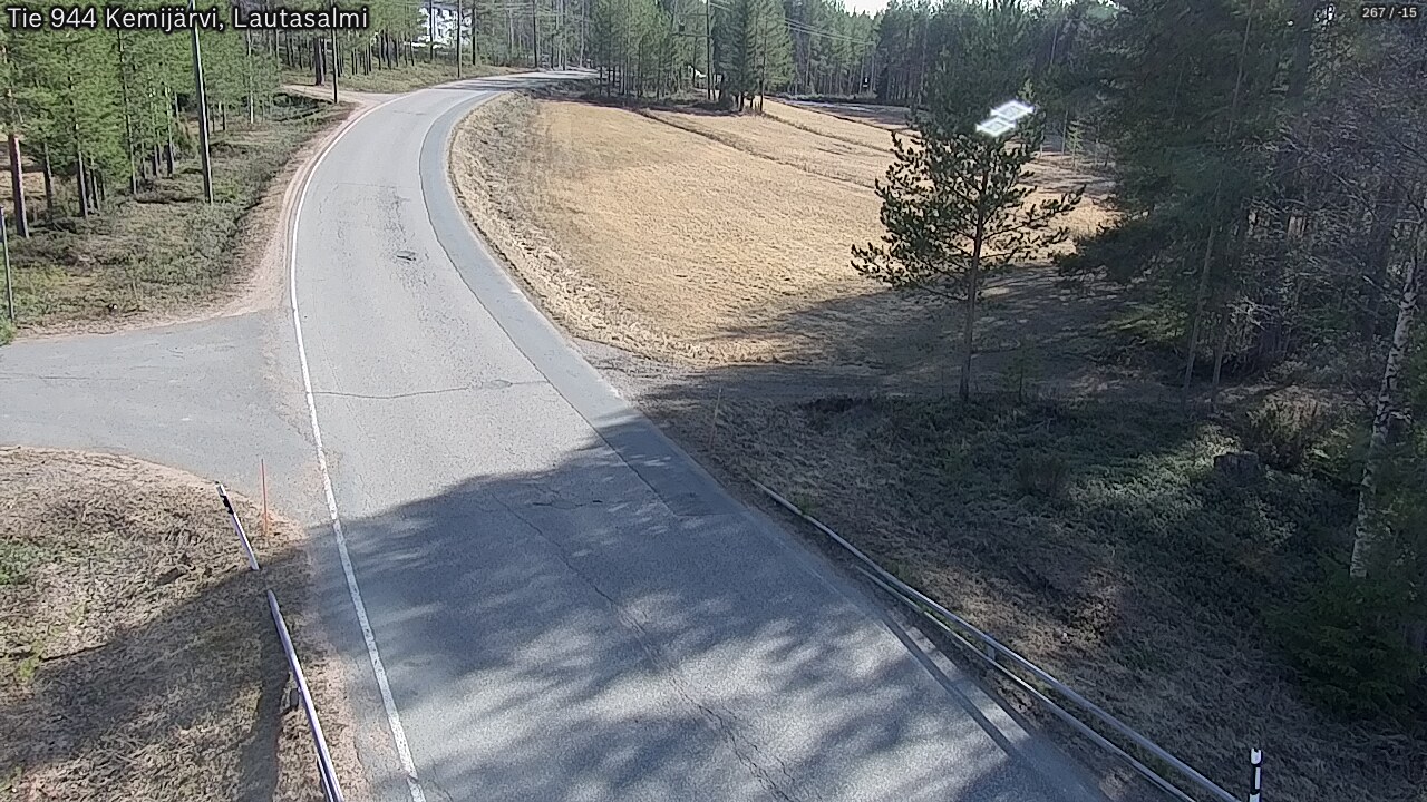 Weather Camera Image Väg 944 Kemijärvi, Lautasalmi, Kemijärvi, Lappi
