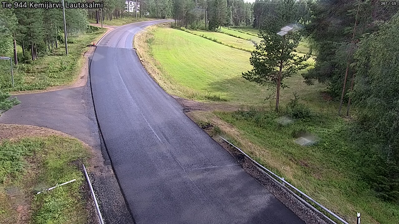 Weather Camera Image Road 944 Kemijärvi, Lautasalmi, Kemijärvi, Lappi