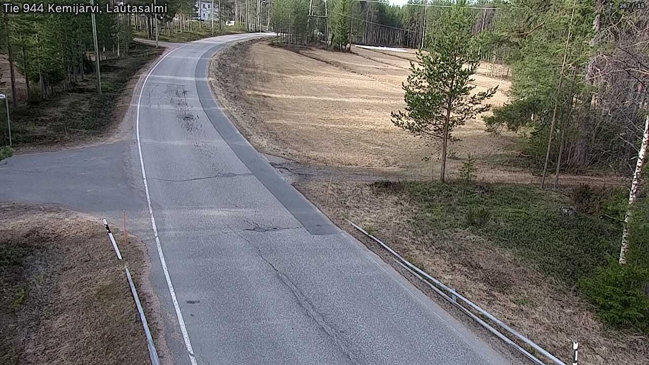Weather Camera Image Väg 944 Kemijärvi, Lautasalmi, Kemijärvi, Lappi